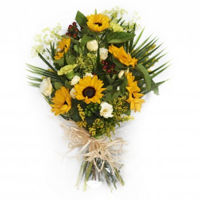 Traditional tied sheaf - Traditional tied sheaf of seasonal mixed flowers, (please note sunflowers are seasonal and may not always be available). At Buttercups and Daisies we are delighted to present this product available for flower delivery in Birmingham and surrounding areas and surrounding areas. ( this item is not a gift item and is not suitable as a gift) Handcrafted by Buttercups & Daisies Florist Birmingham, this Traditional tied sheaf is prepared as a thoughtful floral tribute for a funeral, memorial or rem...