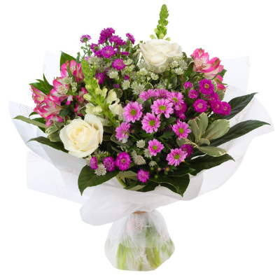 Hello Hand Tied - Say hello in style with this fabulous hand tied. Why not take the opportunity to be spontaneous and surprise them today with a stunning flower delivery by their local florist. Our local Birmingham florists prepare this Hello with careful colour balance, texture and presentation for a polished finish. Each design is made to order, presented neatly and prepared with the recipient and occasion in mind. Fresh materials are selected according to quality and supply, with thoughtful alternatives us...