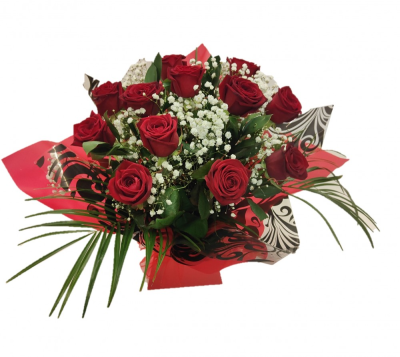 Heavenly Red Rose Gift Box - This romantic classic is the perfect way to say I love you. A dozen quality red roses are arranged or hand-tied with foliage and gypsophila and gift wrapped and presented in a gift box in oasis or water. Standard: 12 Red Roses. Deluxe: 18 Red Roses. Luxury: 24 Red Roses This Heavenly Red Rose Gift Box is arranged by Buttercups & Daisies Florist Birmingham for birthdays, anniversaries, celebrations and caring messages. Careful conditioning, placement and wrapping help the flowers arrive looki...