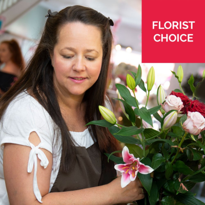 Valentine's Florist Choice Hand-Tied - Let the experts work their magic with a unique Valentine's Day Hand-Tied.