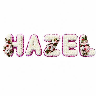 Bespoke Floral Name Tribute - Bespoke Floral Name Tribute is a carefully constructed floral tribute designed to create a distinctive and personal farewell.