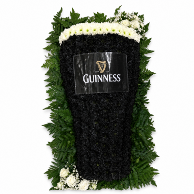 Bespoke Drinks-Themed Floral Tribute - Bespoke Drinks-Themed Floral Tribute is a carefully constructed floral tribute designed to create a distinctive and personal farewell.